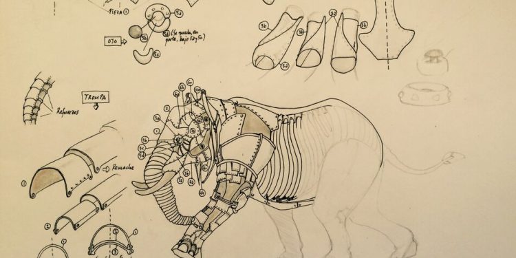 Un espectacular elefante de 15 toneladas presidirá la plaza exterior de BIOPARC Valencia