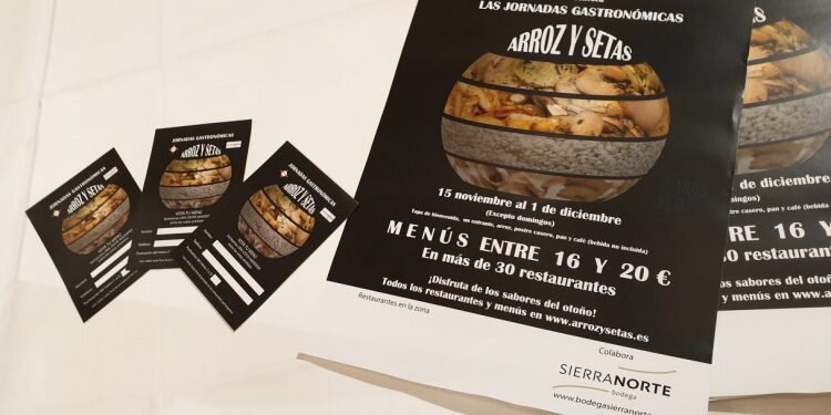 Jornadas gastronómicas de arroz con setas