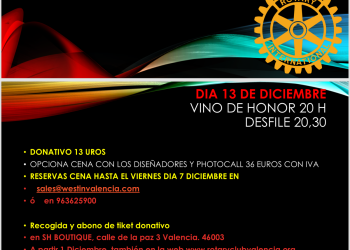 Desfile benéfico Rotario Rotary Club de Valencia