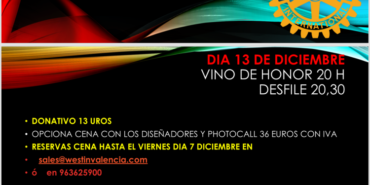 Desfile benéfico Rotario Rotary Club de Valencia