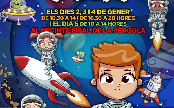 Castelló centra la Fira de Ocio Infantil y Juvenil en la llegada a la luna y las nuevas tecnologías 2 al 5 de enero en la Pérgola