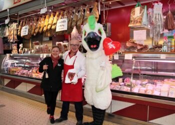 Amor en el Mercado Central de Valencia en San Valentín