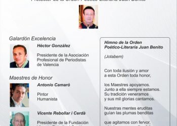 III Cena de Gala de la Orden Poético-Literaria Juan Benito