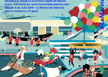 La primera regata de Barcos Locos llenará La Marina de València de creatividad y diversión