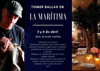 El restaurante La Marítima, muestra la gastronomía de Israel de la mano del chef y panadero israelí Tomer Ballas