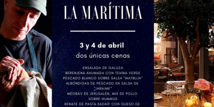 El restaurante La Marítima, muestra la gastronomía de Israel de la mano del chef y panadero israelí Tomer Ballas