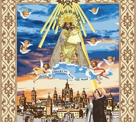 El Ayuntamiento instalará el viernes el tapiz de la Mare de Déu que este año hace referencia a San Vicent