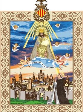 El Ayuntamiento instalará el viernes el tapiz de la Mare de Déu que este año hace referencia a San Vicent