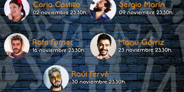 La sala Opera de Casino Cirsa Valencia programa un intenso mes de monólogos en noviembre