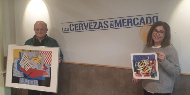 Las Cervezas del Mercado by BWK acogen constelaciones, grafitis, interpretaciones, retratos, polípticos y trípticos del artista valenciano Enric M. Catalá