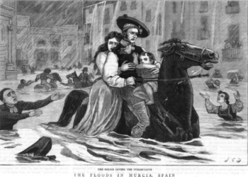 La riada del día de Santa Teresa de 1879 en Orihuela, Alicante