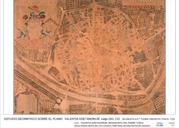 Descargar el plano del Padre Tosca de Valencia VALENTIA EDETANORUM, vulgo DEL CID