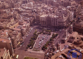 Evolución de la plaza del Ayuntamiento de Valencia