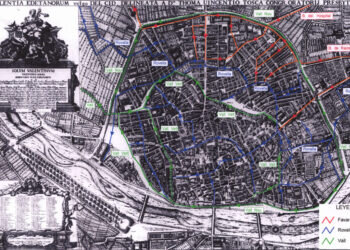 Las acequias dentro de la ciudad de Valencia en 1845