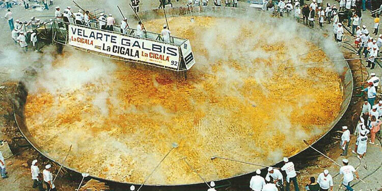 8 de marzo del año 1992 El Récord Guinness de la paella que se batió en Valencia