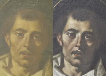 Restauran un óleo sobre San Vicente Ferrer del siglo XVII del convento dominico de Torrent e identifican a su autor