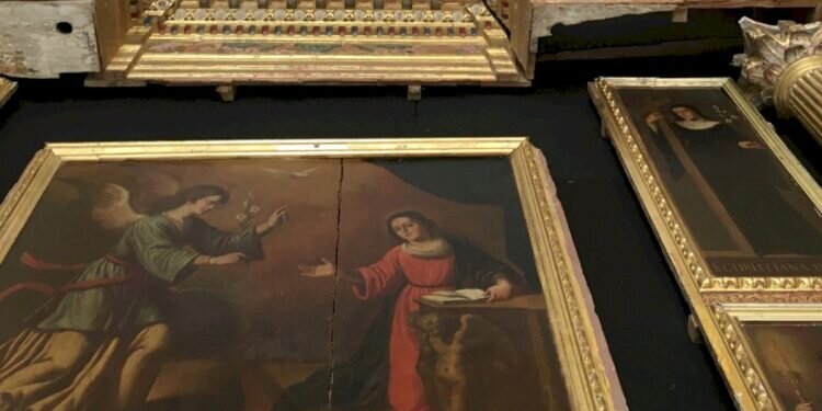 Descubierto un retablo inédito del siglo XVI en los fondos museísticos de la Catedral de Orihuela