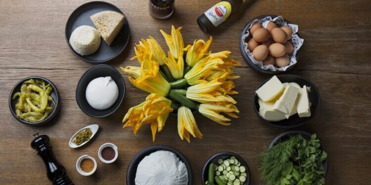 ‘Flor de calabacín rellena en tempura de Amstel Radler’, por Ricard Camanera