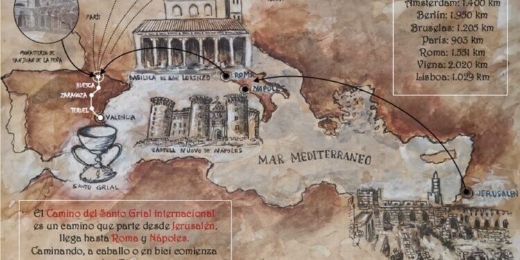 Las Cortes de Aragón reciben al Santo Grial y a la Asociación Cultural El Camino del Santo Grial