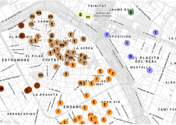 El mapa del diseño de València recoge más de un centenar de puntos de interés