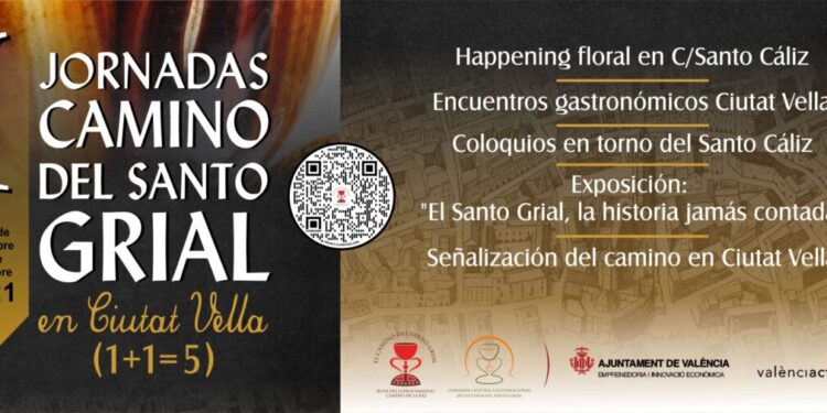 La Concejalía de Emprendimiento e Innovación Económica, Valènciactiva patrocina las I Jornadas del Camino del Santo Grial en Ciutat Vella (1+1=5)