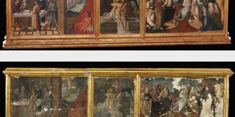 El IVCR+i restaura la predela de los Lázaros de la catedral de València