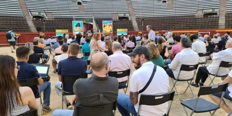 El ruedo de la plaza de toros de Valencia fue escenario de la presentación de los carteles de la Feria de Julio de 2022