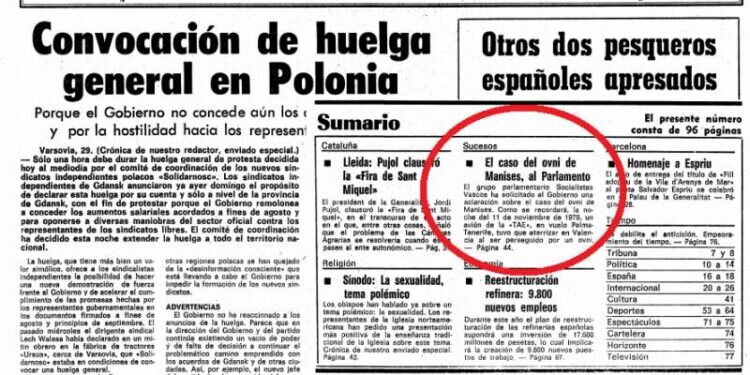 El Caso Manises fue un avistamiento de origen desconocido