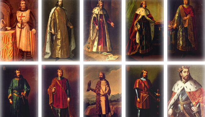 Los 22 monarcas del Reino de Valencia y sus intrigantes apodos
