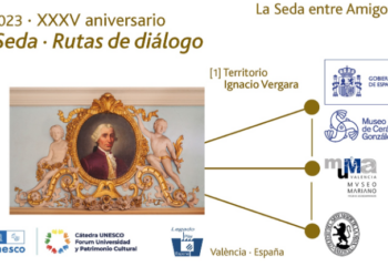 Piezas de seda valenciana emblemáticas en exposición por el XXXV aniversario de las Rutas de la Seda de la UNESCO