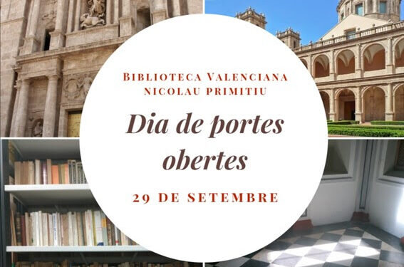 ¡Descubre la Biblioteca Valenciana Nicolau Primitiu! en su jornada de puertas abiertas