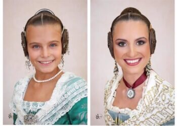 Mª Estela Arlandis Ferrando y Marina García Arribas Coronadas Falleras Mayores de València 2024