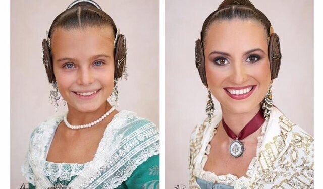 Mª Estela Arlandis Ferrando y Marina García Arribas Coronadas Falleras Mayores de València 2024