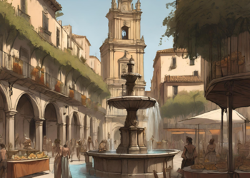 Las fuentes en 1800 en Valencia