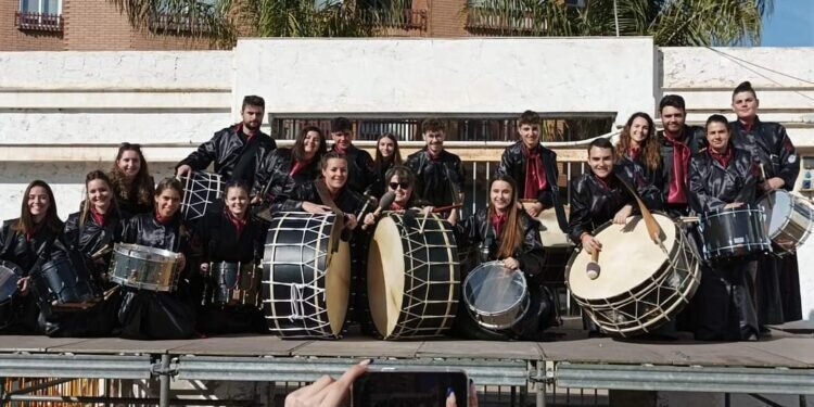 La Asociación de Tamborileros Hellín-Moncada celebran la XIV Jornada del Día del Tambor con 10 colectivos de cuatro provinicias