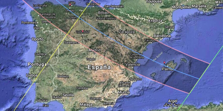 Eclipse solar total el 12 de agosto de 2026 en parte de España, incluida Valencia